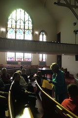 Tour group at Sharp Street Memorial United Methodist Church, Etting Street